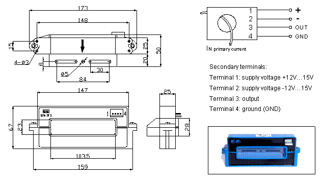  AC current transducer CHY-1000AY2, 2000AY2, 3000AY2